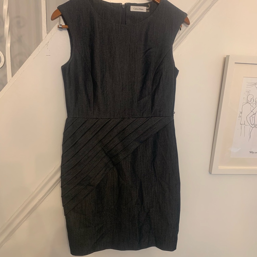 CK shift dress. Go-to basic office to cocktails!
